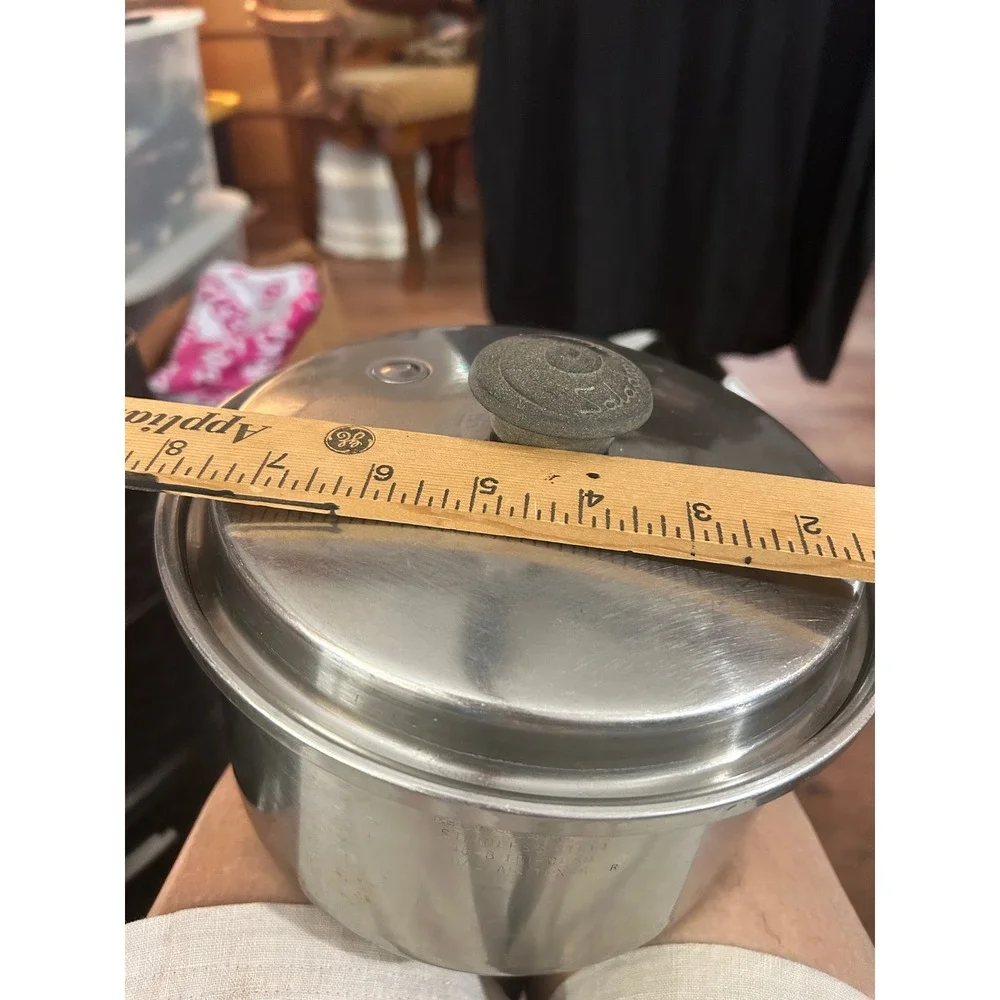 Saladmaster 18-8 Tri-Clad Stainless Steel Saucepan with Vapo Lid Vintage 7 Inch